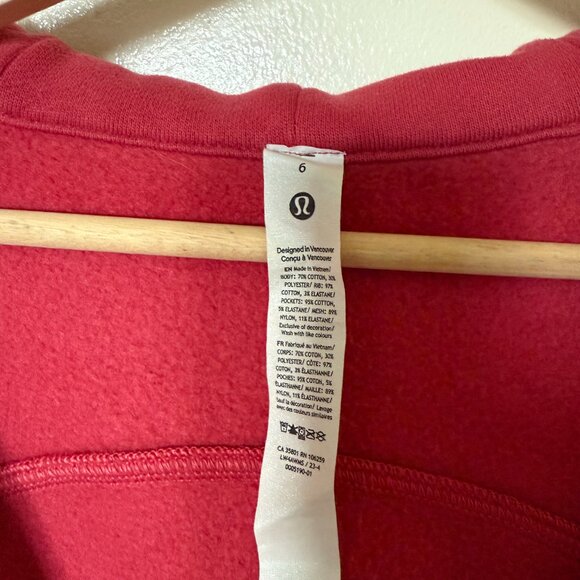 Lululemon Bon Bon Rose Pink Scuba Full Zip Hoodie US 6 - Picture 6 of 7